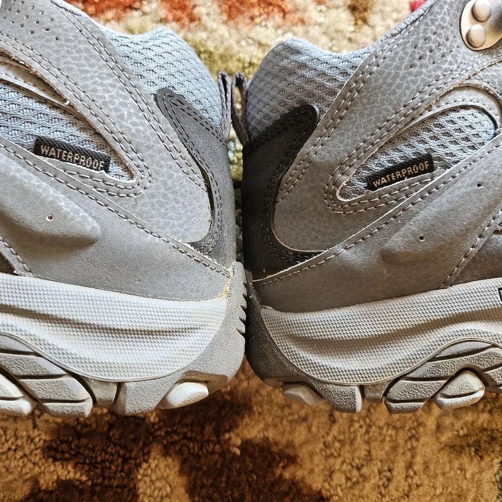 Merrell Kids Gray and Pink Hiking Boots